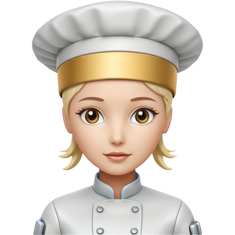 female robot chef emoji