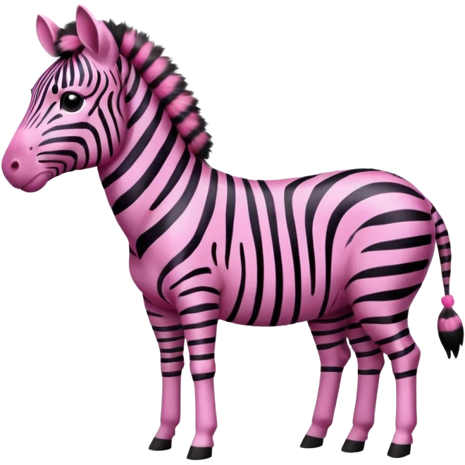 pink zebra emoji