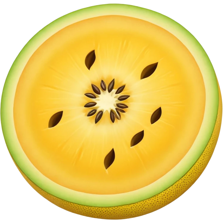 yellow melon uncut emoji