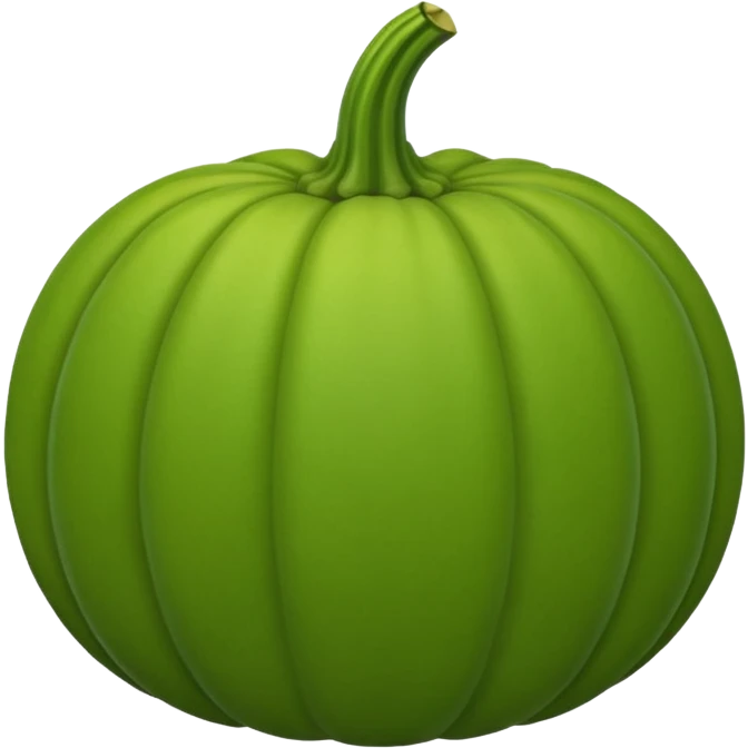 Green pumpkin emoji