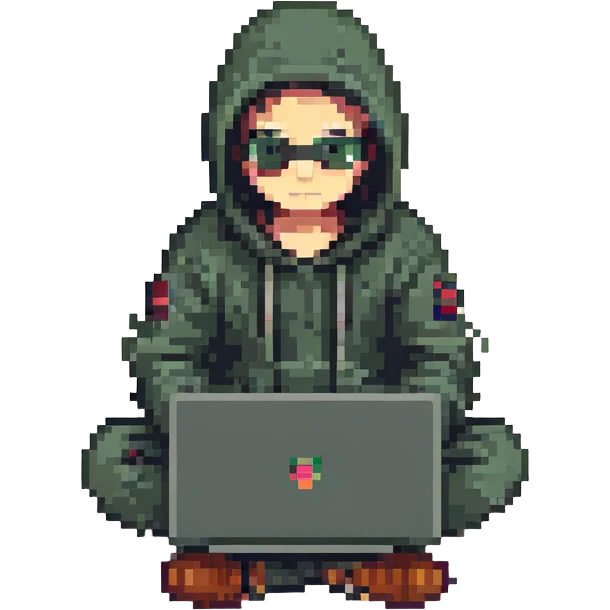 red team hacker with a laptop emoji