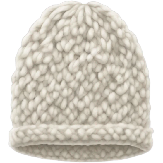 white knitted wool cap piece of clothing emoji