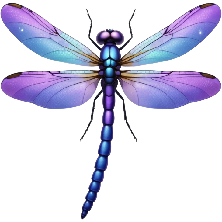 glitter purple dragonfly emoji