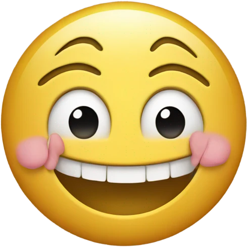 Emoji face gold teeth pinky finger pointed to smiling mouth emoji