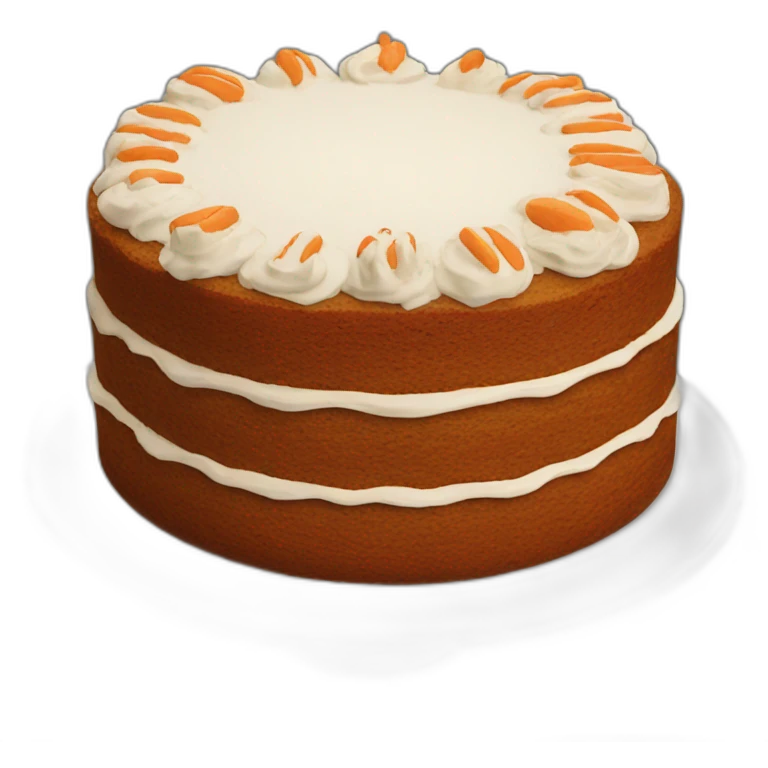 Homemade carrot cake no filling emoji