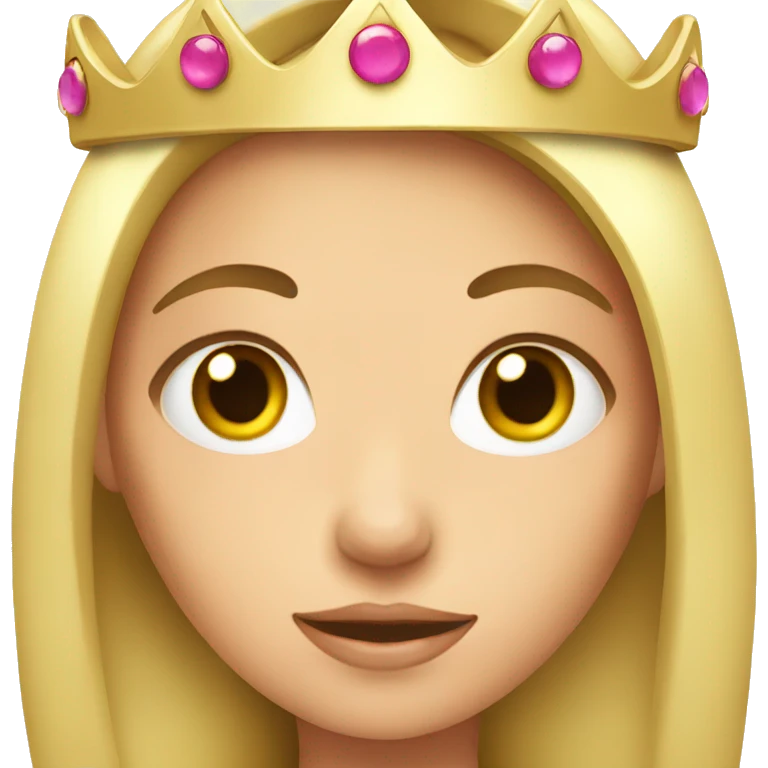 girl with a crown emoji