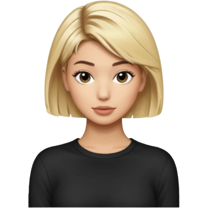 Hailey bieber cheveux court blond voir tout le corps  emoji