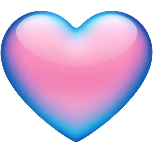 Blue and pink heart  emoji