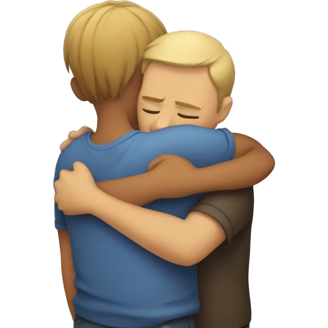 Sad hug emoji