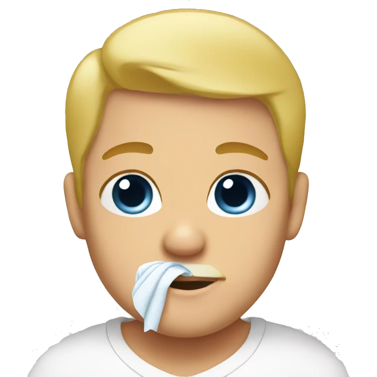 blonde dad changes diaper emoji