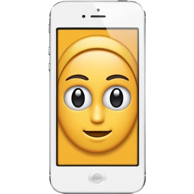Beyaz iPhone kalp emoji