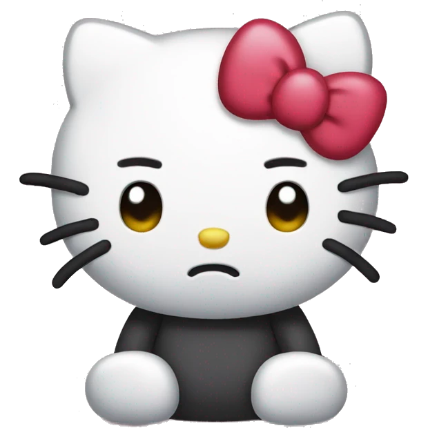 Sad HelloKitty emoji