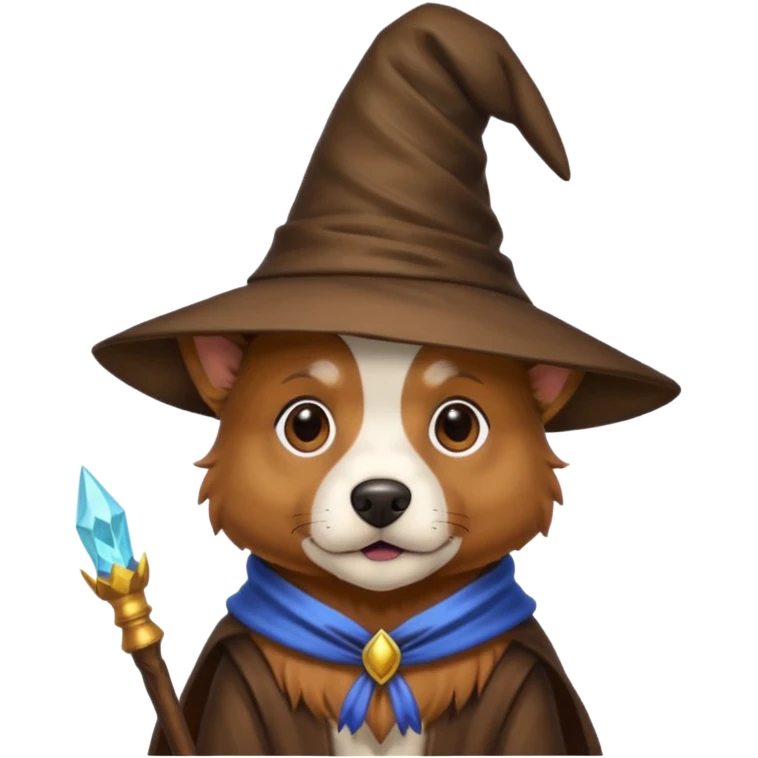 Dog wizard emoji