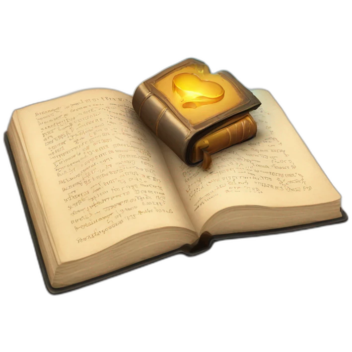  open spellbook with magic words emoji