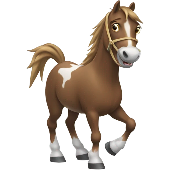 Caballo con brakets  emoji