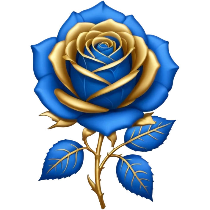 Blue rose award emoji
