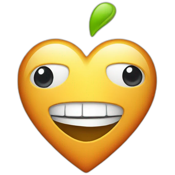 iPhone in love with android emoji