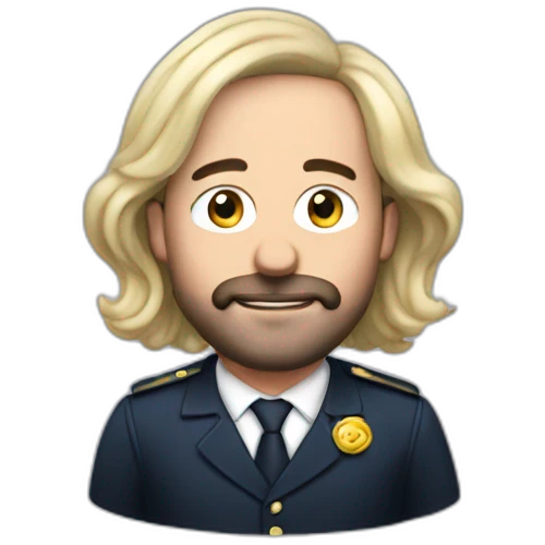 Charles Michel with a wig emoji