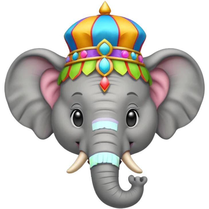 A circus elephant emoji