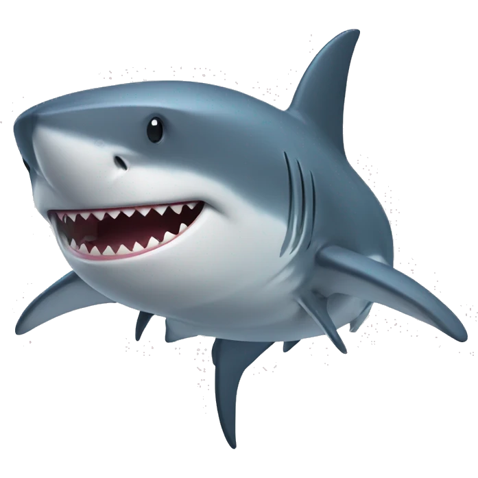 shark wearing swim suit emoji