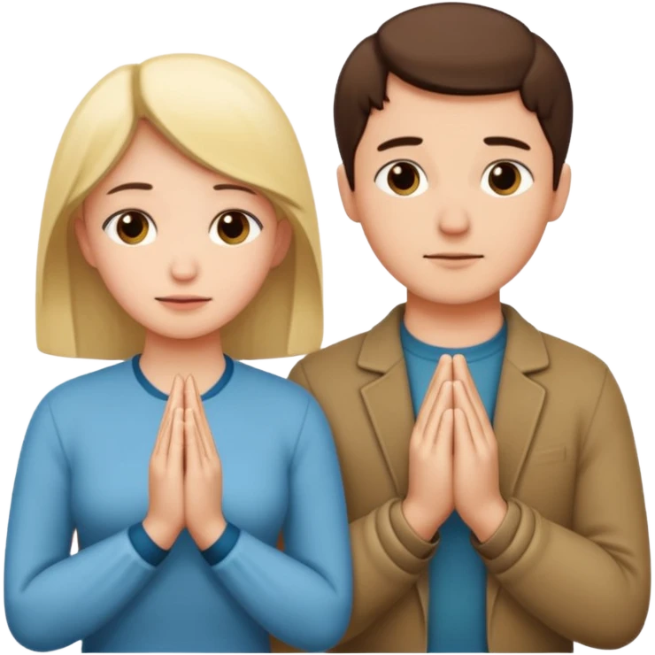 couple praying emoji