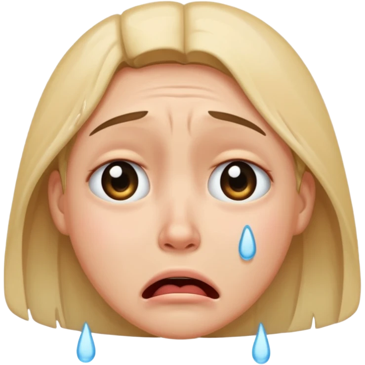 crying face emoji, expressive and clear emoji