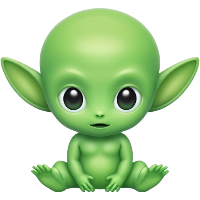 baby smiski alien emoji