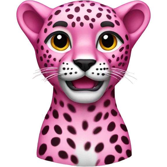 Pink cheetah  emoji