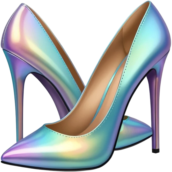 Iridescent heels emoji