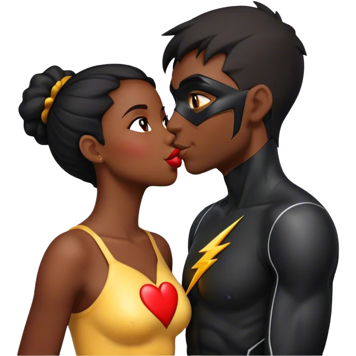 The Flash in Kiss She Flash Girl Romantic Hulk "3d Emoji Old" emoji