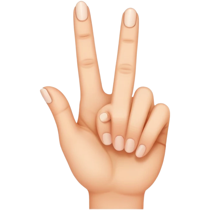 Hand with third finger down emoji