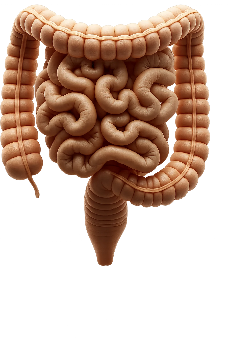 intestino umano anatomico realistico iperrealistico 4k emoji