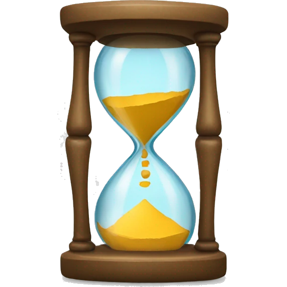 emoji waiting hourglass emoji