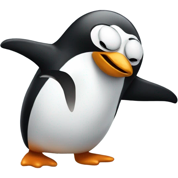 penguin dabbing  emoji