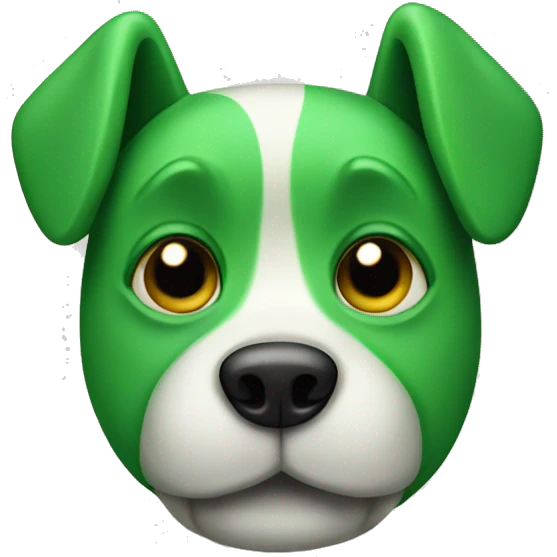 GREEN DOG WITH BONE emoji