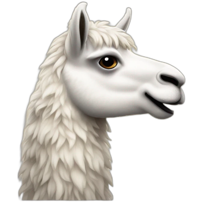 llama con un teléfono  emoji