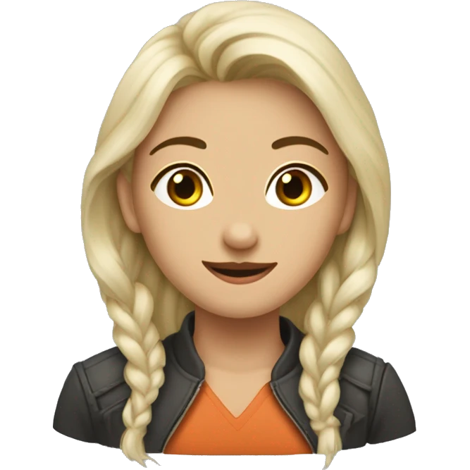 Девушка с карими глазами темными волосами emoji