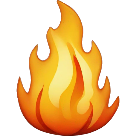 fire with background emoji