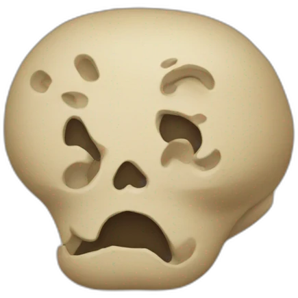 Crâne mignon emoji