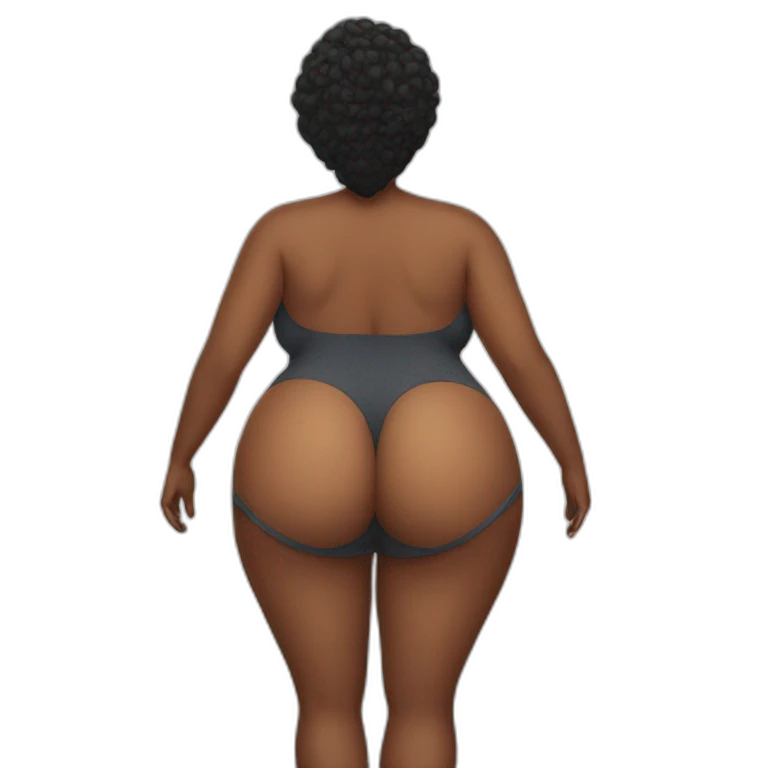 Big butt woman emoji