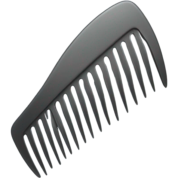 hair comb emoji