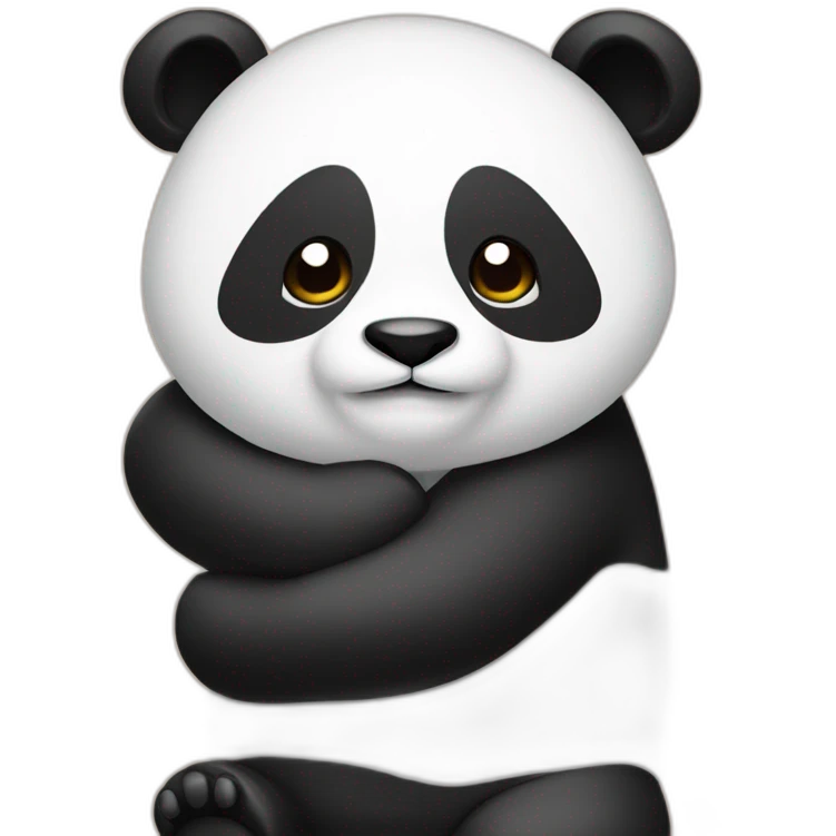 Pandaa hugging  emoji