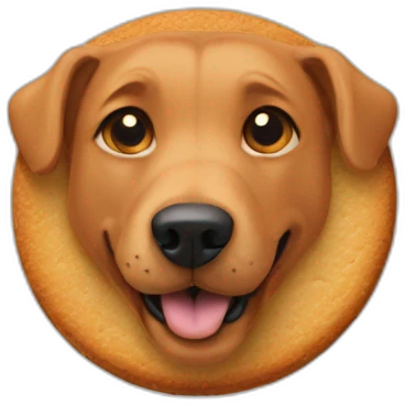dog biscuit with Scoob on it emoji