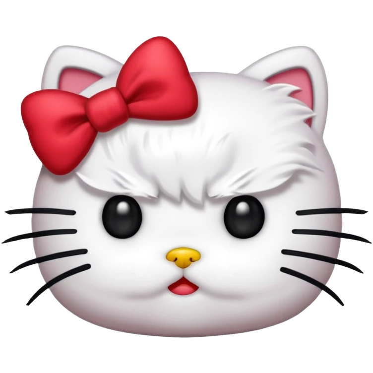 Angry hello kitty  emoji