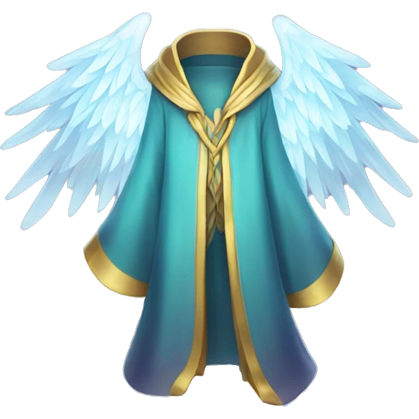 empty crystal magical robes withwings emoji