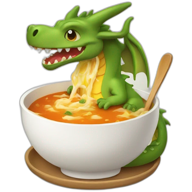 dragon eat soup emoji