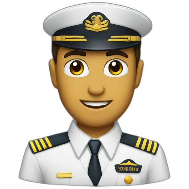 hat airline pilot emoji