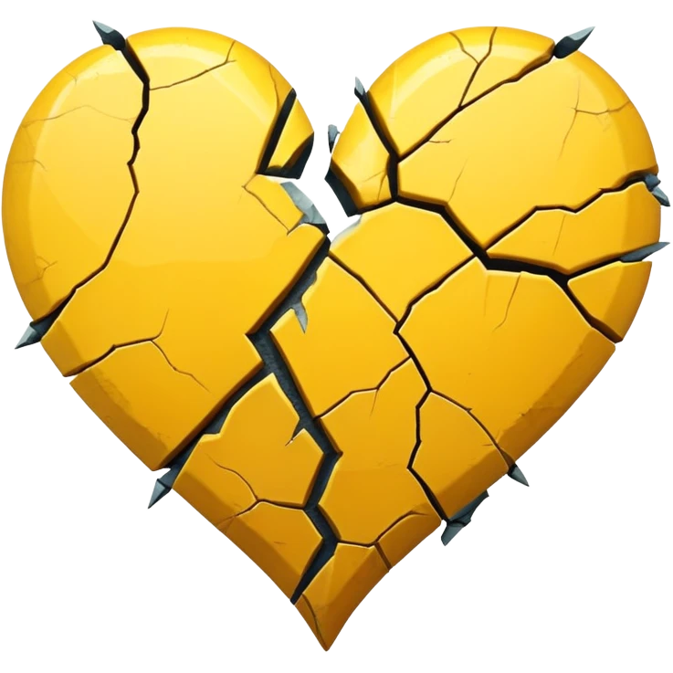 Yellow broken heart  emoji