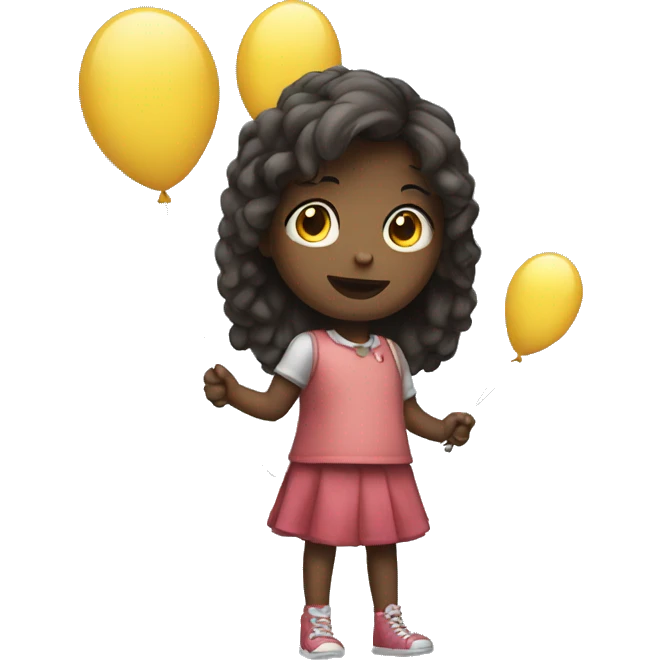 girl with balloon  emoji