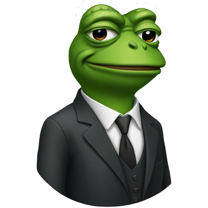 Pepe in suit emoji